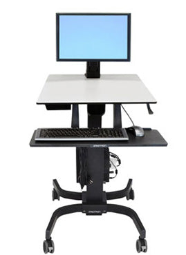 WorkFit-C, Single LD Sit-Stand Workstation - TechExpress