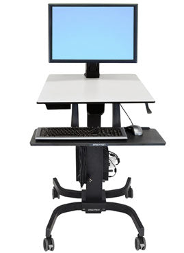 WorkFit-C, Single HD Sit-Stand Workstation - TechExpress