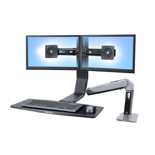 WorkFit-A II, Dual, Polished Aluminum - TechExpress