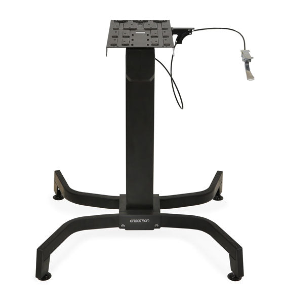 WorkFit-B, Sit-Stand Base, LD, Black Textured - TechExpress