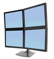 DS100 Quad-Monitor Desk Stand - TechExpress