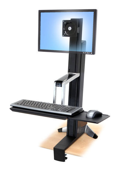 WorkFit-S, Single LD Sit-Stand Workstation - TechExpress