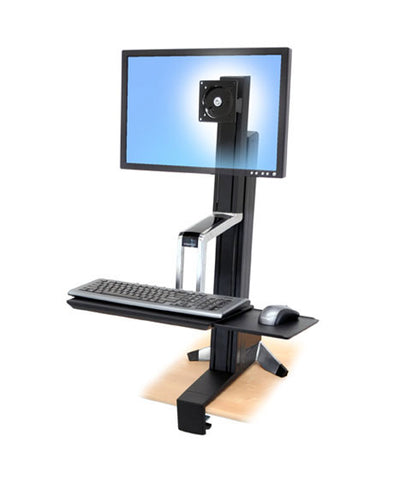 WorkFit-S, Single HD Sit-Stand Workstation - TechExpress