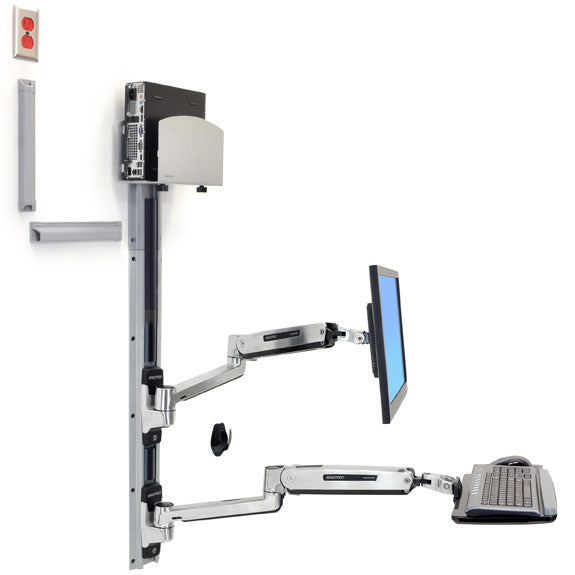 LX Sit-Stand Wall Mount System - TechExpress