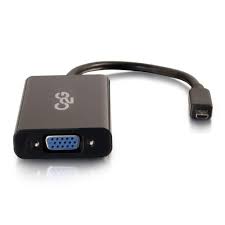HDMI® Micro Male to VGA and Stereo Audio Female Adapter Converter Dongle - TechExpress