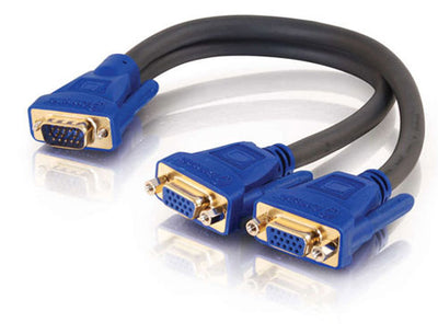 Ultima™ One HD15 Male to Two HD15 Female SXGA Monitor Y-Cable 30cm - TechExpress