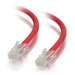 3m Cat5e Non-Booted Unshielded (UTP) Network Patch Cable - Red - TechExpress