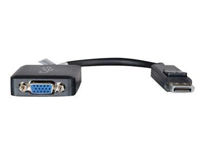 20cm DisplayPort Male to VGA Female Adapter Converter - Black - TechExpress