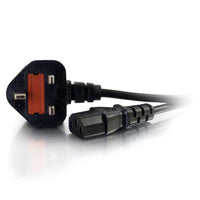 2m 16 AWG UK Power Cord (IEC320C13 to BS 1363) - TechExpress