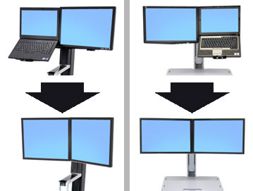 WorkFit Conversion Kit: LCD & Laptop to Dual - TechExpress