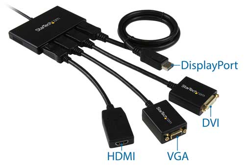 MST Hub - DisplayPort to 4x DisplayPort - TechExpress