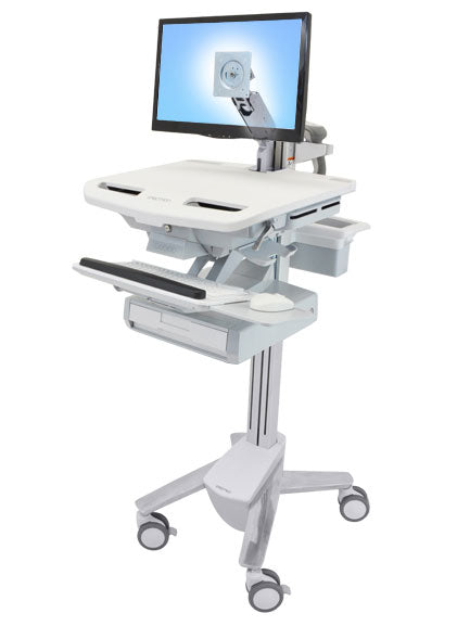 StyleView® Cart with LCD Arm, 1 Drawer - TechExpress