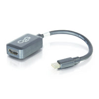 20cm Mini DisplayPort Male to HDMI Female Adapter Converter - Black - TechExpress