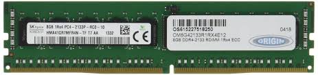 8GB DDR4 2133MHz RDIMM 1Rx4 ECC 1.2V - TechExpress