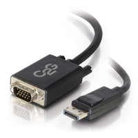 3m DisplayPort Male to VGA Male Adapter Cable - Black - TechExpress