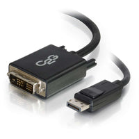 1m DisplayPort Male to Single Link DVI-D Male Adapter Cable - Black - TechExpress
