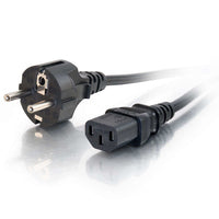 2m 16 AWG European Power Cord (IEC320C13 to CEE7/7) - TechExpress