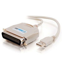 1.8m USB IEEE-1284 Parallel Printer Adapter Cable - TechExpress