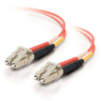 15m LC-LC 50/125 OM2 Duplex Multimode PVC Fibre Optic Cable (LSZH) - Orange - TechExpress