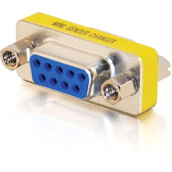 DB9 F/F Mini Gender Changer (Coupler) - TechExpress