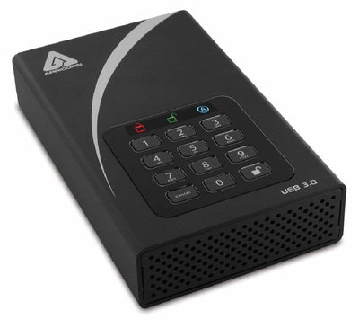 Padlock DT 256 AES encryption 2TB with UK and EU AC Adapter