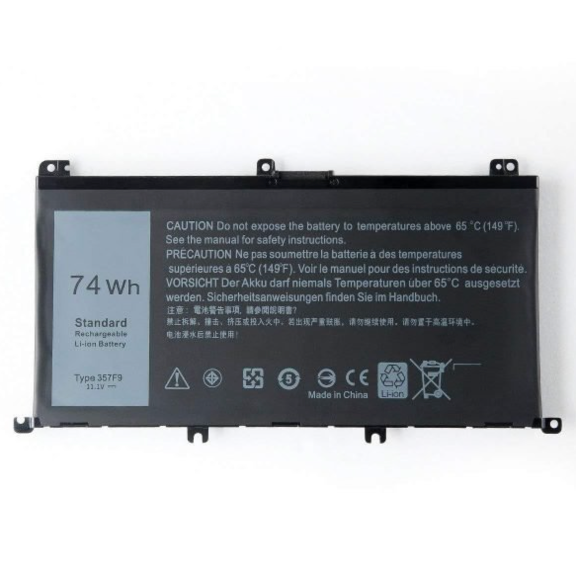 Dell 74Whr 6 Cell Battery-Insp 5576,5577,7557,7559