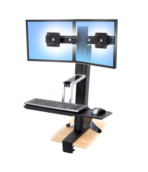 WorkFit-S, Dual Sit-Stand Workstation - TechExpress 