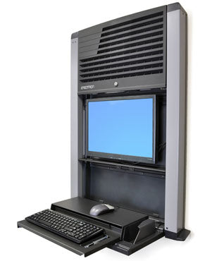 StyleView® Sit-Stand Enclosure (black) - TechExpress 