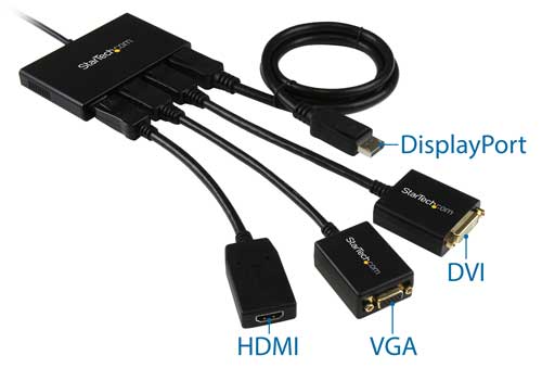 MST Hub - DisplayPort to 4x DisplayPort - TechExpress 