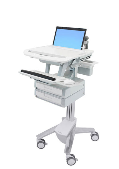 StyleView® Laptop Cart, 2 Drawers - TechExpress 