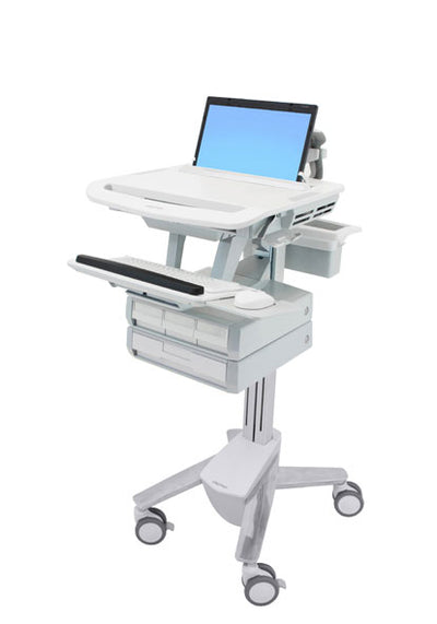 StyleView® Laptop Cart, 4 Drawers - TechExpress 