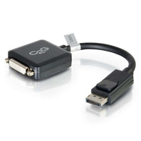 20cm DisplayPort Male to Single Link DVI-D Female Adapter Converter - Black - TechExpress 