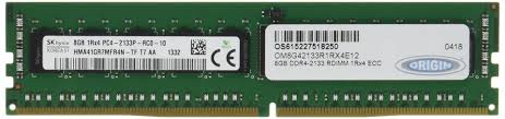 8GB DDR4 2133MHz RDIMM 1Rx4 ECC 1.2V - TechExpress 