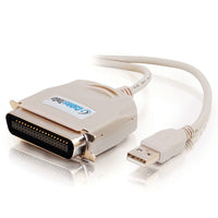 1.8m USB IEEE-1284 Parallel Printer Adapter Cable - TechExpress 
