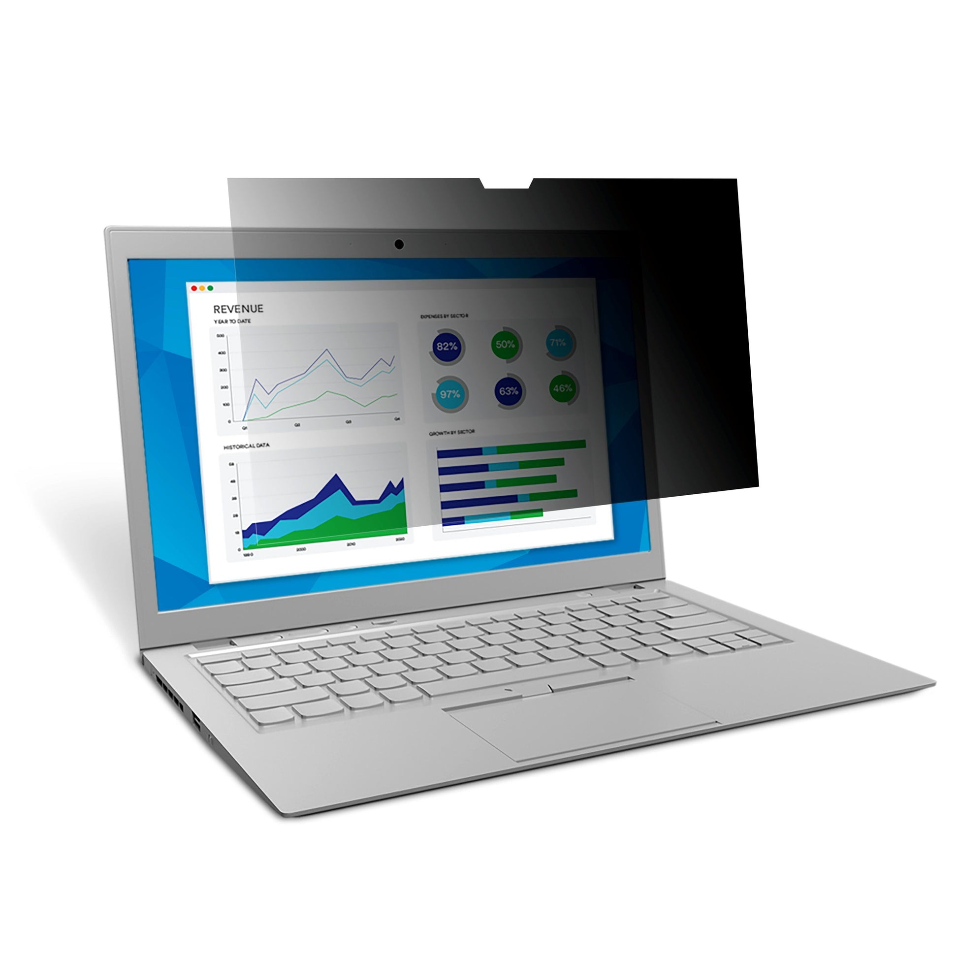 3M™ Touch Privacy Filter for 13.3" Widescreen Laptop - Standard Fit (TF133W9B) - TechExpress 